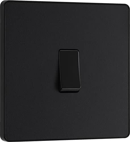 BG Electronics Evolve PCDMB12B - EVOLVE - INTERRUTTORE SINGOLO LUCE NERO (K9f)