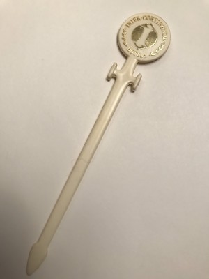 Inter-Continental Hotel Swizzle Stick Stir  White