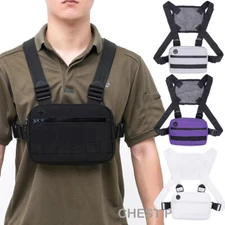Tactical Combat Chest Rig Bag Vest Bags Front Pouch Recon Concealed Carry Pouch