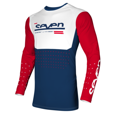 NEW 2024 SEVEN RACE KIT SUIT VOX APERTURE RED NAVY MX MOTOCROSS
