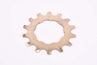 NOS Shimano Dura-Ace EX #7200 5/6-speed golden Cog, Uniglide (UG) Sprocket 14 t.