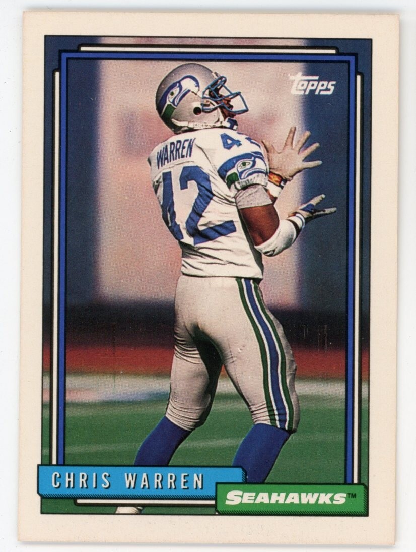 1992 Topps Chris Warren #587 FOOTBALL