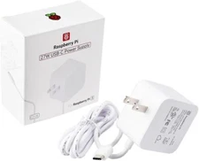 Raspberry Pi 5 Power Adapter Official Original 27W Power Adapter - White SC1153