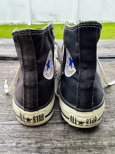 Vintage 80s 90s Converse Chuck Talor Black size 6 made in USA - Picture 5 of 7
