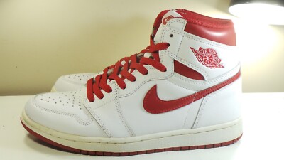 2017 NIKE AIR JORDAN 1 I 555088 103 METALLIC RED 8 VINTAGE 1  display picture 1