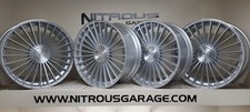 22 Silver Staggered Concave Rf22 Wheels Bmw 7 I7 Series 740 750 760 23-25