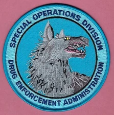 DEA DRUG ENFORCEMENT ADMINISTRATION SPECIAL OPERATIONS TEAM PATCH WOLF
