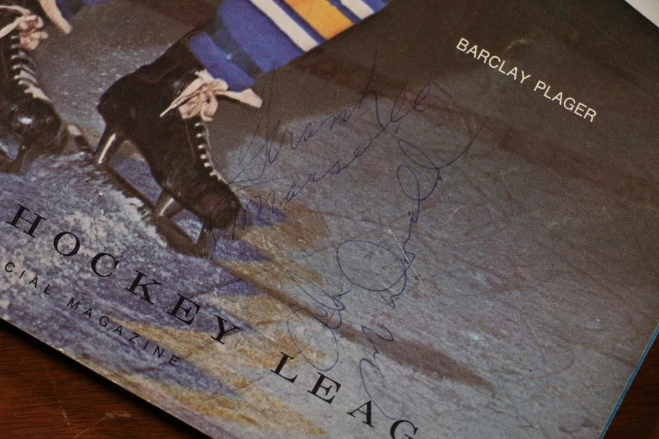 St. Louis Blues 1971 Signed Autographed Program NHL Hockey 6 Signatures - Image 3 of 4