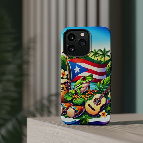 Vibrante Arte Puertorriqueño Magnético Resistente Estuches - Protectores Tropicales para Teléfono, Regalos - Imagen 125 de 133