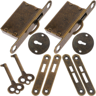 2 Sets Jewelry Box Key Replacement Wooden Hardware Accessories | eBay