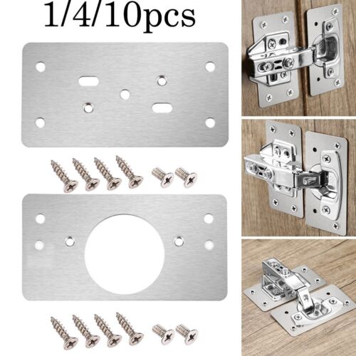Easy to Use Hinge Repair Plate for Cabinets Stainless Steel Construction - Foto 1 di 52
