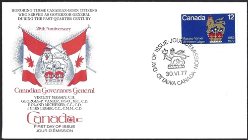 🍁Canada  #735   "Canada's Governor General"  Brand New  1977  Fleetwood Cover