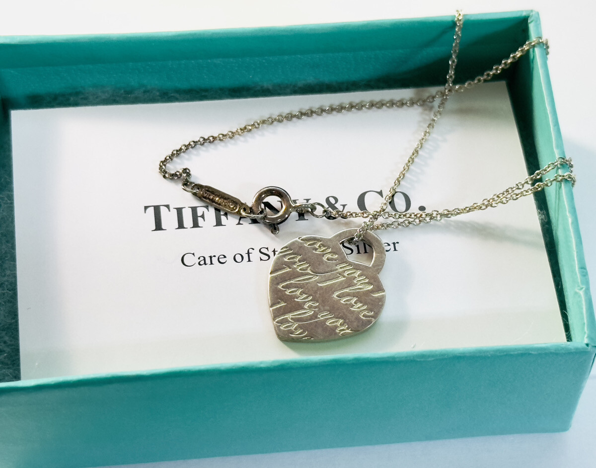 To Clean Tiffany Bracelet Sterling Silver Necklace Tiffany Silver Tarnish  Tiffany Return To Mini Double Heart Tag Necklace Rubedo
