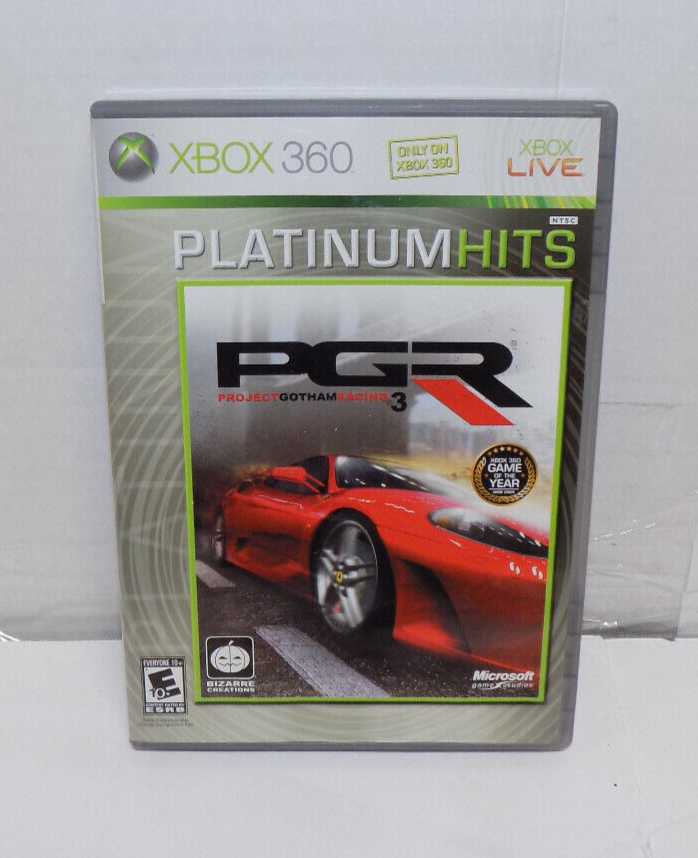 Xbox 360 Project Gotham Racing 3 PGR 3 Platinum Hits Video Game