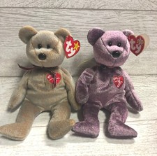1999  2000 Signature Bear Retired Ty Beanie Baby Collectible Mint Lot