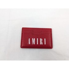 Amiri Q:4 / Large Amiri Logo Card Holder in Red BNWB OS