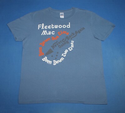 2013 Fleetwood Mac Shirt Never Going Back Again Pop Rock Band Herren T-Shirt ...