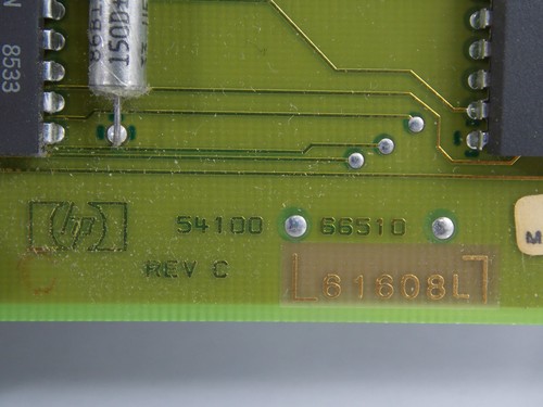 54100D CIRCUITO OSCILLOSCOPIO DIGITALIZZANTE P/N 54100-66510 CON PIASTRA IN ALLUMINIO - Foto 3 di 5