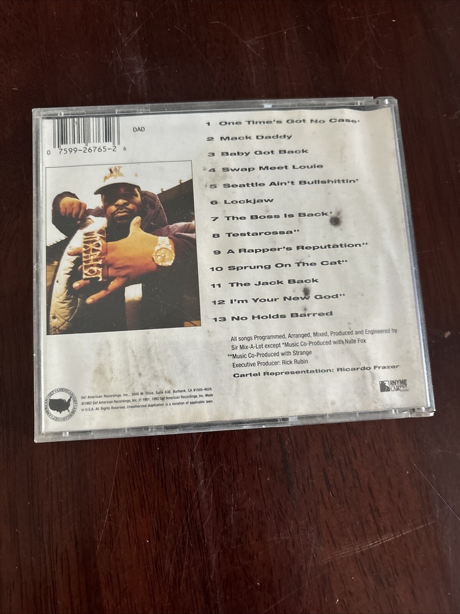 Mack Daddy by Sir Mix-A-Lot Audio Music CD 1 Disc 1992 Def