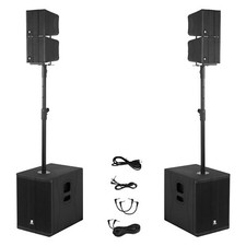Proreck Stage 1260 8000W P.M.P.O Stereo/Mono PA Speaker System for LIVE