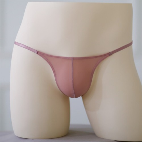 2 x Men Gay Sheer Briefs Thongs G-string T Back Underwear Underpants Sexy - Picture 5 of 21