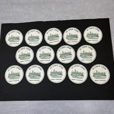 MFD Marubundo Paper Fiber Coasters St. Louis Levee BECKY THATCHER Set of 14