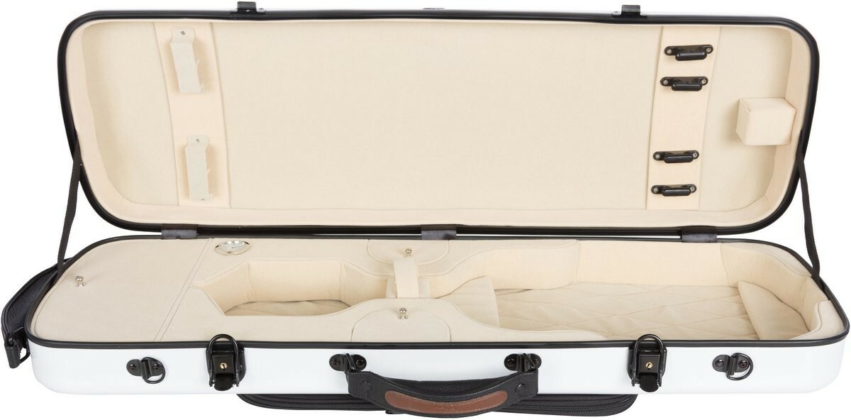 FR Étui pour violon en fibre de verre Fiberglass Oblång 4 4 M-case Weiß - Créme FR Étui pour violon en fibre de verre Fiberglass Oblång 4 4 M-case Weiß - Créme