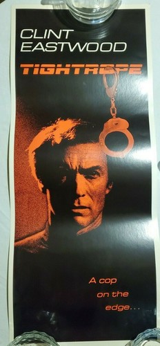1984 TIGHTROPE CLINT EASTWOOD RARE INSERT MOVIE POSTER ORIGINAL 36 X14