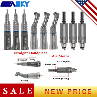 NSK Style Dental Slow Low Speed Handpiece Straight Contra Angle 4/2H Motor de