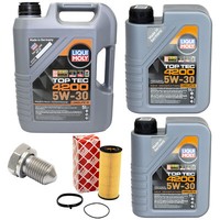 MotoröL Set 5W-30 Liqui Moly 7 Liter + ÖLfilter + Schraube FüR Audi A4 A5 A8 3.2
