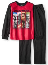 NEW STAR WARS BOYS SIZE 6/7 OR 8 FLANNEL 2- PIECE SLEEPWEAR SET NWT