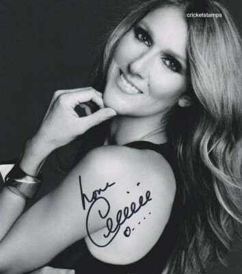 Celine Dion Nachdruck Signierte Foto Größe 8''X11''