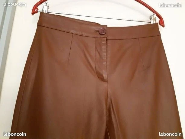 PANTALON CUIR Agneau NEUF Jamais Porté - Marque 3 Suisses - Valeur 199 € - Photo 3/4