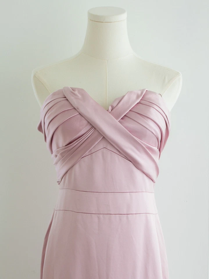 Vestido Christian Dior de John Galliano Pre-Otoño 2008 Rosa Lavanda Seda Foto 4 de 4