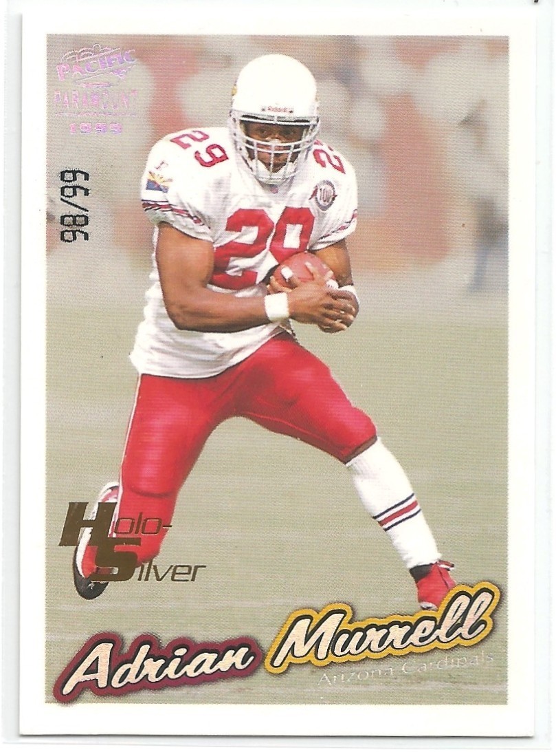 1999 Pacific Paramount Football Adrian Murrell #6 Holo Silver Parallel 98/99