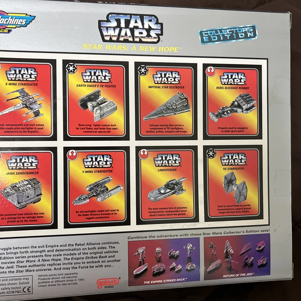 Micro Máquinas De Colección STAR WARS UNA NUEVA ESPERANZA 1995 Edición Coleccionista, NUEVO-Sellado Foto 4 de 4