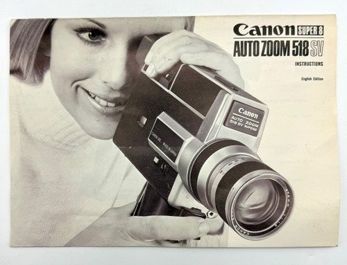 Vintage Canon Auto Zoom 518 SV Super 8 Movie Camera, Manuals and Case - Tested - Picture 13 of 16
