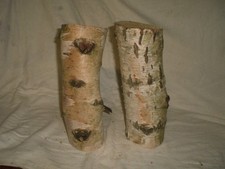 2 x Birke Holz Deko Basteln Länge ca. 29 cm - Durchm. ca. 9-11 cm - siehe Fotos