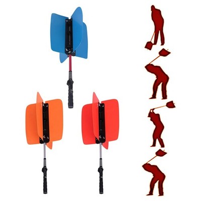 Golf Swing Trainer Swing Fan Aufwärmen Geschicklichkeit Übung Trainingshilfen