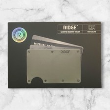The Ridge Wallet - Aluminum: Cash Strap - Mat...