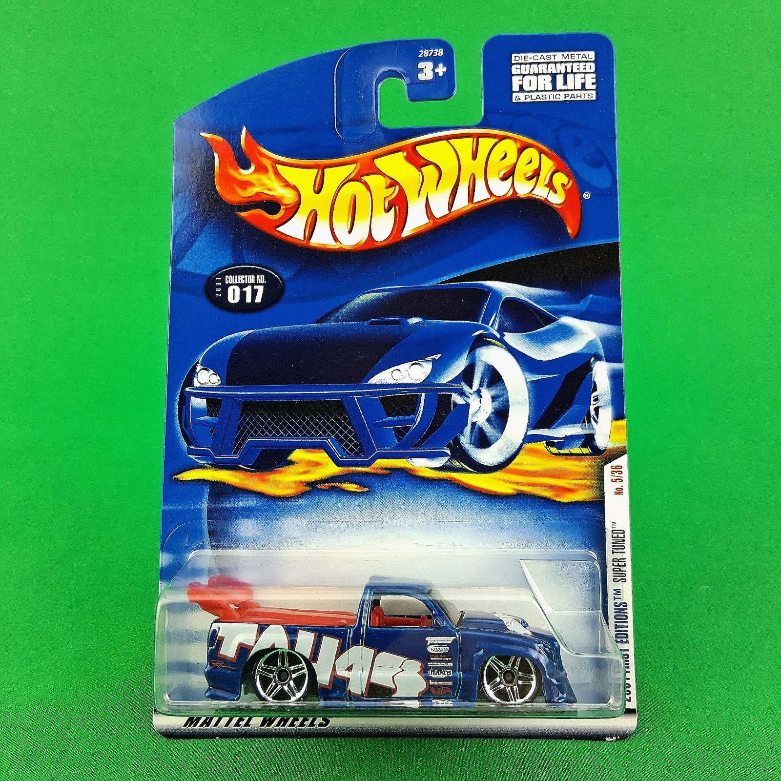 2001 Hot Wheels #017 Super Tuned Blue 5/36 First Editions PR5