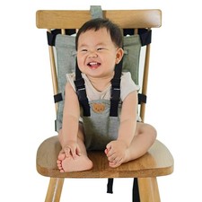 Foldable Portable Baby Travel High Chair  Adjustable Harness Seat  6 Months to