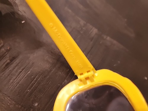 Vintage McDonalds Brille, Happy Meal Spielzeug Ronald McDonald Sonnenbrille 1980 Promo - Bild 4 von 6