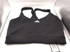 Adidas Aeroready TLRD High Support Sports Bra UK Size SEG I New Black