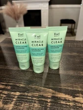 3 RAEL BEAUTY Miracle Clear Exfoliating Cleanser Travel Size - 1 Oz / 30mL Each