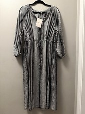 NEW Everlane The TENCEL Gathered Striped Maxi Dress Size XXS