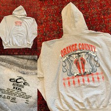 Orange Country Chopper Grey Hoodie Motorcycle Size 3xL