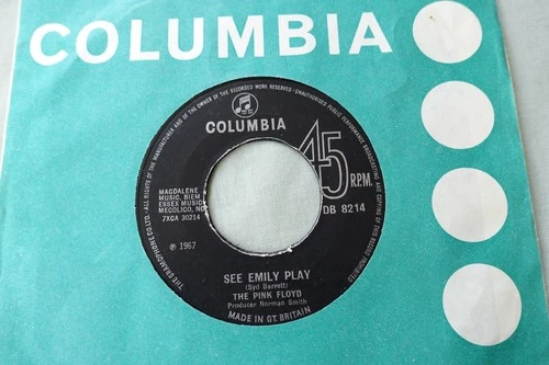 THE PINK FLOYD 7" SEE EMILY PLAY b/w SCARECROW UK COLUMBIA 1967 DB 8214 *READ*
