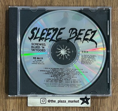 Sleeze Beez Screwed Blued & Tattooed CD Bad Reputation rare