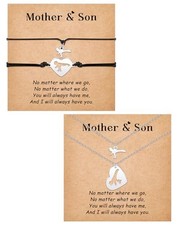 Mother Daughter/Son Bracelet/Necklace Set Mom Son Daughter Gifts Mother Son